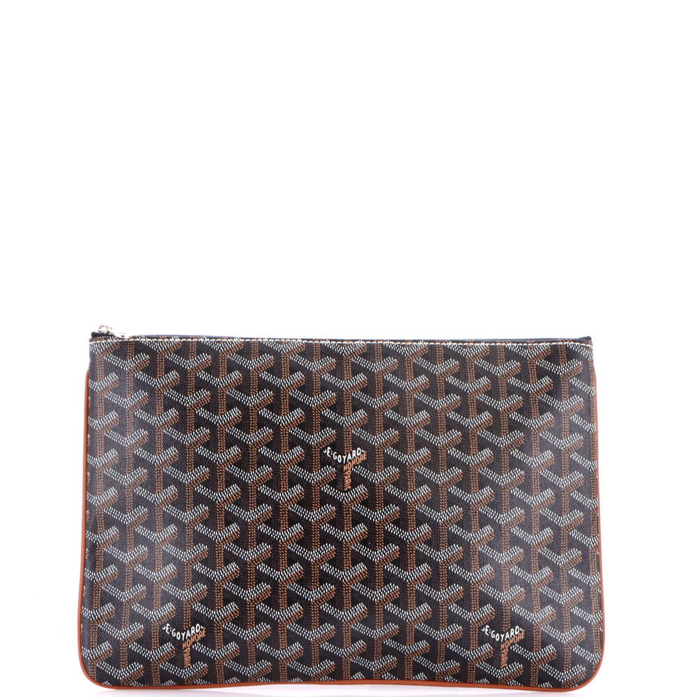 Goyard MM Senat Zip Pouch Coated Canvas